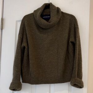 Calvin Klein Jeans Olive Roll-Neck Knit Sweater